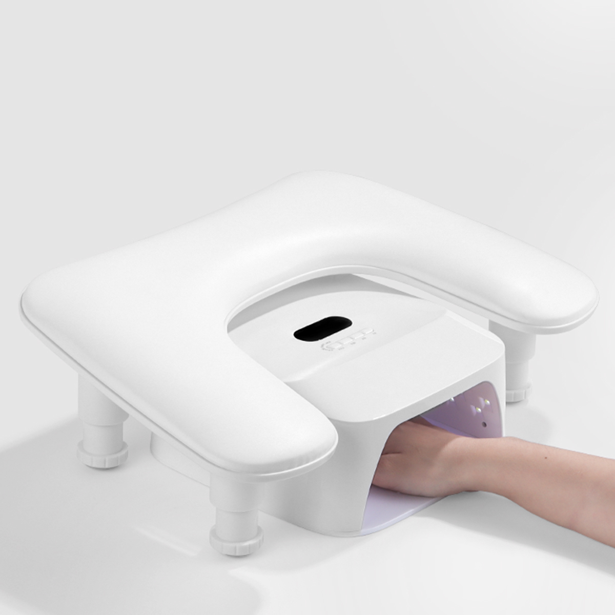 2 Poggiapolsi Per Unghie EBANKU - Ergonomico, Antiscivolo, In Microfibra Per Tech Nail E Gaming